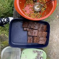 Brownie, energy-balls, chickpea-Salad  at Krauterpension am Wald in Hanau