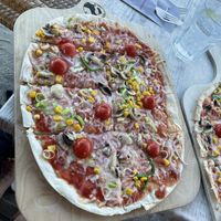 Veganer Flammkuchen  at Strandbar Seehund in Schleswig-holstein