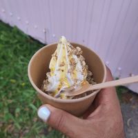 Tropical crunch cup at TwinFin Icecream  in Munich