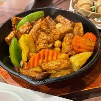 fried tofu and chick peas at LITE DIM SUM in Kaohsiung