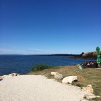 The local beach. at Pension Cherry Blossom in Liznjan