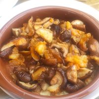 Revolconas con shitake at Terralma Cocina Viva in Madrid