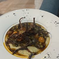 guiso de patatas y setas  at Terralma Cocina Viva in Madrid