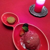 Day 2 dessert - banana berry ice cream at Moosmuehle in Hefenhofen