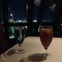 Looking at the Strip  at Panevino in Las Vegas