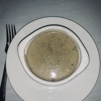 Mushroom cream soup at Panevino in Las Vegas