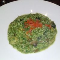 pesto mushroom risotto at Panevino in Las Vegas