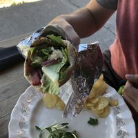 Unwrapped it was spicy and delicious 😄 at The Bicycle Cafe in Flesherton