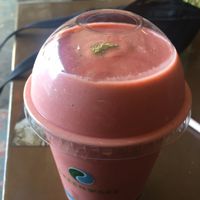 matcha strawberry mucuna YUM at The Punchbowl in Los Angeles