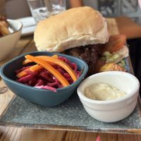 Mushroom burger   at Hideaway @ The House of Food ltd in Bridlington