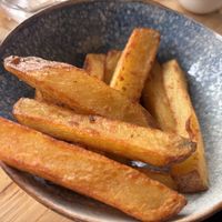 Triple cooked chips  (we’d eaten some at this point)  at Hideaway @ The House of Food ltd in Bridlington