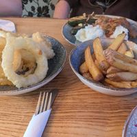 Onion Rings and Triple-Cooked Chips at Hideaway @ The House of Food ltd in Bridlington