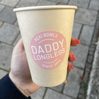 latte with almond milk at Daddy Longlegs in Munich