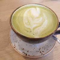 Matcha Latte at Daddy Longlegs in Munich