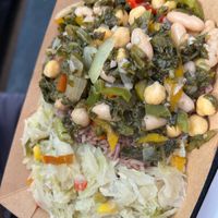 Callaloo with mixed vegetables at Ms Earlyn's in Gravesend