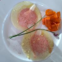 Raw vegan dinner - entree at Naturkost-Hotel Harz in Bad Grund