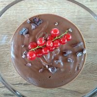 Raw vegan dinner - dessert at Naturkost-Hotel Harz in Bad Grund