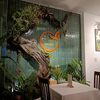 The wall at Ngon Vegan Bistro & Cafe in Can Tho