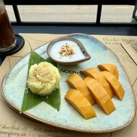 Mango sticky ricee  at Ngon Vegan Bistro & Cafe in Can Tho