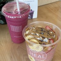 Dragon smoothie and Cupid bowl without Nutella  at HEAL Wellness in Mississauga