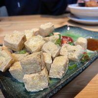 Hot ánd spicy tofu   at North Hill Noodle Bar in Colchester