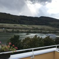 View from the balcony (Mosel) at Hotel Nicolay in Zeltingen-rachtig