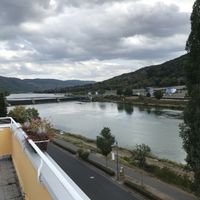 View from the balcony (Mosel) at Hotel Nicolay in Zeltingen-rachtig
