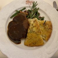 Rösti, Seitan, Gemüse, Bratensose at Hotel Nicolay in Zeltingen-rachtig