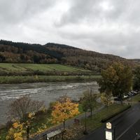 Aussicht vom Balkon  at Hotel Nicolay in Zeltingen-rachtig