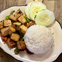 Pad Ga Prow with added vegetables   at Lim Ros Thai Restaurant in Maitland