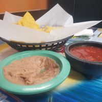 Chips and salsa and beans to start at La Costa Mexican  in Crossville
