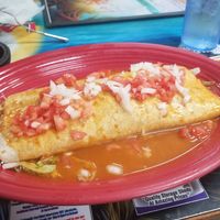 Sano burrito minus cheese at La Costa Mexican  in Crossville