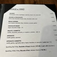 Two vegan dessert options.  at Zingari Steakhouse & Pasta Bar in San Francisco