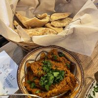 Muhammara*
Roasted red pepper and walnut dip  at Levant in Petaluma