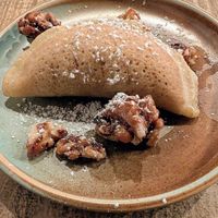 Crepe dessert at Levant in Petaluma