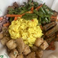 nasi campur  at Nasi and Beyond in Amed