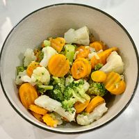 Steamed vegetable medley at The Restaurant @ Radisson Blu Hotel, Prague in Prague