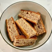 Banana loaf at The Restaurant @ Radisson Blu Hotel, Prague in Prague