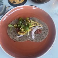 Injera tacos  at Yaya's Kitchen in London