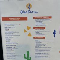 Menu  at Blue Cactus Cocktails & Tapas | Elektrownia Powiśle in Województwo Mazowieckie