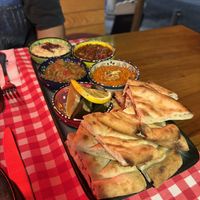 Vegan mezze starter   at Galata Lily Lounge Restaurant in Istanbul