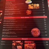 Menu (separate vegan menu to main)   at Galata Lily Lounge Restaurant in Istanbul