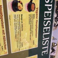 Speisekarte  at Äthiopien Restaurant  in Tirol