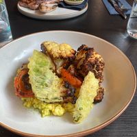 Vegan charred cauliflower dish at The Skillet in Glasgow
