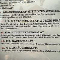 vegan menu  at Hummus Lebanese Cuisine Restaurant Pforzheim in Baden-württemberg
