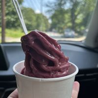 Blackberry basil soft serve   at Red Hound in Takoma Park