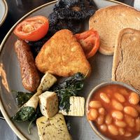 Vegan breakfast with Tofu   at The Salt House in Northern Ireland