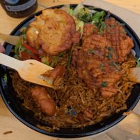 Ackara Jollof meal at Jollof House Kitchen in England