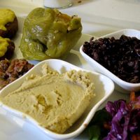 Falafel plate at EcoistHan in Istanbul