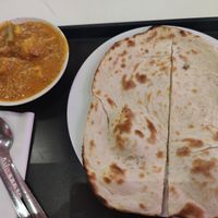 Plain Naan and Aloo Gobi at Saravana Bhavan - Suria KLCC in Kuala Lumpur